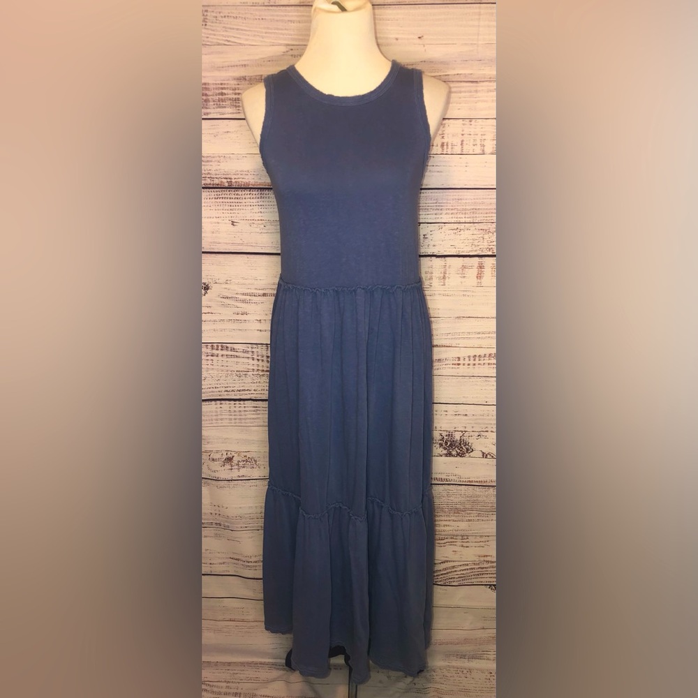 Aerie tiered blue dress Sz XS